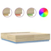 Cama Matrimonial 180x200 cm Madera Roble Sonoma CFW976340