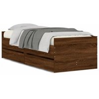Cama Individual 90x200 cm con cajones - Modelo CFW249151