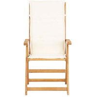 Pack 2 Sillas de Jardín Reclinables de Madera de Acacia Maciza Cfw599676