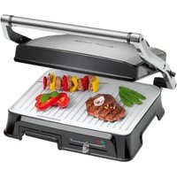 Parrilla Eléctrica Clatronic KG 3571 Plata 2000W con Planchas Cerámicas Antiadherentes Parrilla Eléctrica Clatronic KG 3571 Plata 2000W con Planchas Cerámicas Antiadherentes