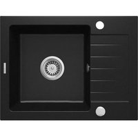 Fregadero De Granito De 1 Seno Con Escurridor Deante Black Zorba