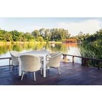 Mesa de Exterior Cuadrada 80x80x72 cm Estructura de Resina Efecto Rattan Mesa de Exterior Cuadrada 80x80x72 cm Estructura de Resina Efecto Rattan