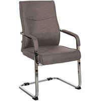 Silla de Visita Hobart Tela Gris Oscuro 60x55x88 Cm Silla de Visita Hobart Tela Gris Oscuro 60x55x88 Cm