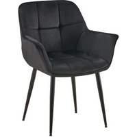 Clp Silla de comedor Roseville en terciopelo 58x65x85 cm