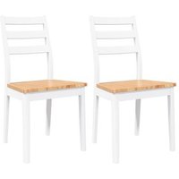 Pack 2 Sillas de Comedor de Madera Maciza con Caucho Cfw8114649