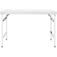 Mesa De Trabajo Plegable Acero Inoxidable 120x60x80 Cm CFW2399402