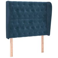 Cabecero Cama Terciopelo Azul Oscuro 103x23x118/128 Cm Cfw592628 Cabecero Cama Terciopelo Azul Oscuro 103x23x118/128 Cm Cfw592628