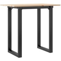 Mesa de Comedor Vidaxl Pino y Acero 80x50x75 cm Mesa de Comedor Vidaxl Pino y Acero 80x50x75 cm