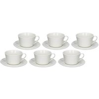 Juego de 6 tazas de té Bosco con platillo, 180 ml Juego de 6 tazas de té Bosco con platillo, 180 ml