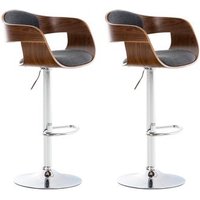 Taburetes Kingston de Tela (Set x2) Nogal Taburetes Kingston de Tela (Set x2) Nogal