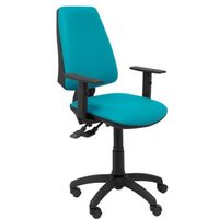 Silla de Oficina Ergonómica con Mecanismo Sincro, Regulable en Altura, Asiento y Respaldo Tapizados en Similpiel, Brazos Regulables