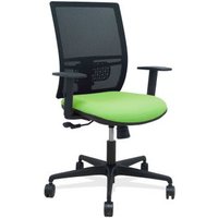 Silla Yunquera Sincro Malla Negra Bali Pistacho Brazo Regulable Silla Yunquera Sincro Malla Negra Bali Pistacho Brazo Regulable