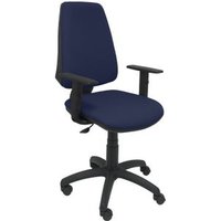 Silla de Oficina Ergonómica con Mecanismo Permanente y Regulable en Altura, Asiento y Respaldo Tapizados en Tejido Bali