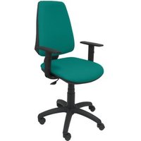 Silla de Oficina Ergonómica con Mecanismo Permanente, Regulable en Altura, Asiento y Respaldo Tapizados en Tejido Bali