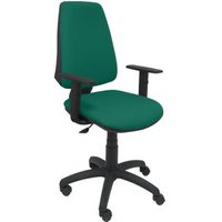 Silla de Oficina Ergonómica con Mecanismo Permanente y Regulable en Altura, Asiento y Respaldo Tapizados en Tejido Bali (Brazos Regulables)