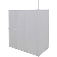 Mampara de ducha Vidaxl en forma L, 4 paneles plegables, 70x120x137 cm Mampara de ducha Vidaxl en forma L, 4 paneles plegables, 70x120x137 cm