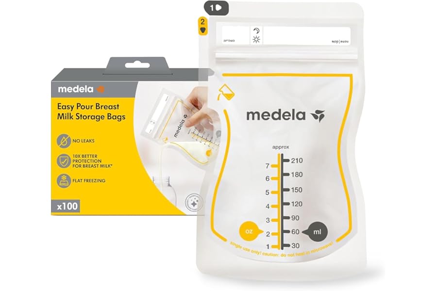 Medela Bolsas de Almacenamiento de Leche Materna Easy Pour 210 ml Medela Bolsas de Almacenamiento de Leche Materna Easy Pour 210 ml