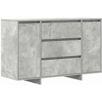 Vitrina Gris Hormigón 120 X 41 X 75 Cm Madera Contrachapada Vitrina Gris Hormigón 120 X 41 X 75 Cm Madera Contrachapada