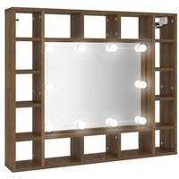 Mueble Con Espejo Y LED Vidaxl