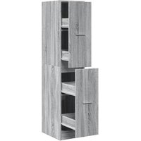 Armario Botiquín Madera Ingeniería Sonoma 30x41x144,5 Cm Armario Botiquín Madera Ingeniería Sonoma 30x41x144,5 Cm