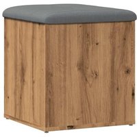 Banco de Almacenaje de Madera Vidaxl Roble Artesanal 42x42x45 Cm Banco de Almacenaje de Madera Vidaxl Roble Artesanal 42x42x45 Cm