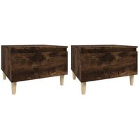 Mesas Auxiliares de Roble Ahumado