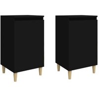 Mesitas de Noche 2 uds Madera Contrachapada 40x35x70 cm Vidaxl