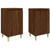 Mesitas de noche 2 uds. Madera, 40x35x70 cm, Vidaxl