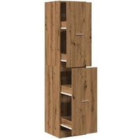 Armario Botiquín Madera Ingeniería Roble Artisian 40x41x174,5cm Vidaxl