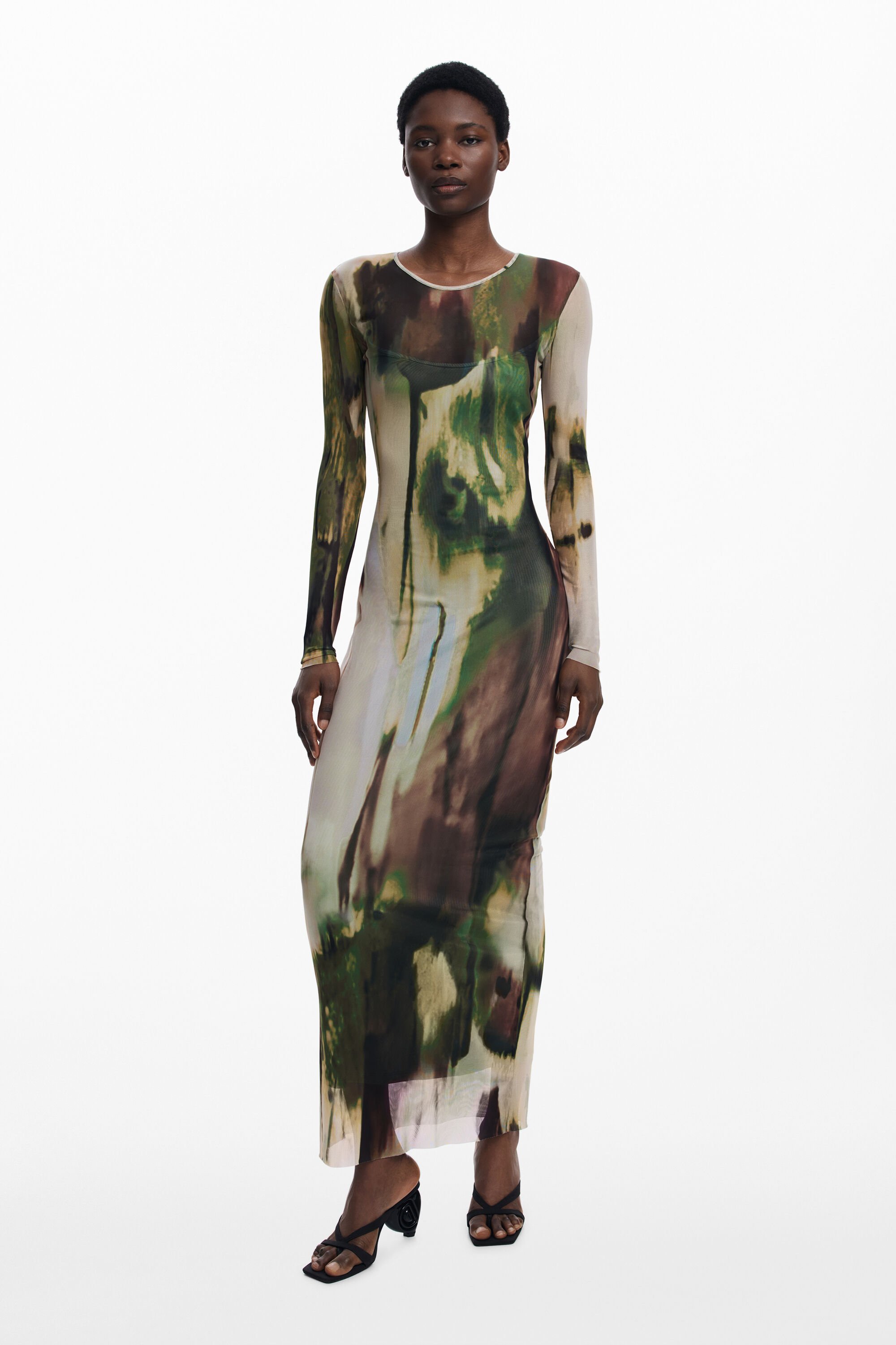 Vestido largo de tul