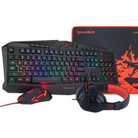 Combo Gaming Teclado Harpe RGB + Ratón Centrophorus + Casco Ares + Alfombrilla S101-BA Combo Gaming Teclado Harpe RGB + Ratón Centrophorus + Casco Ares + Alfombrilla S101-BA