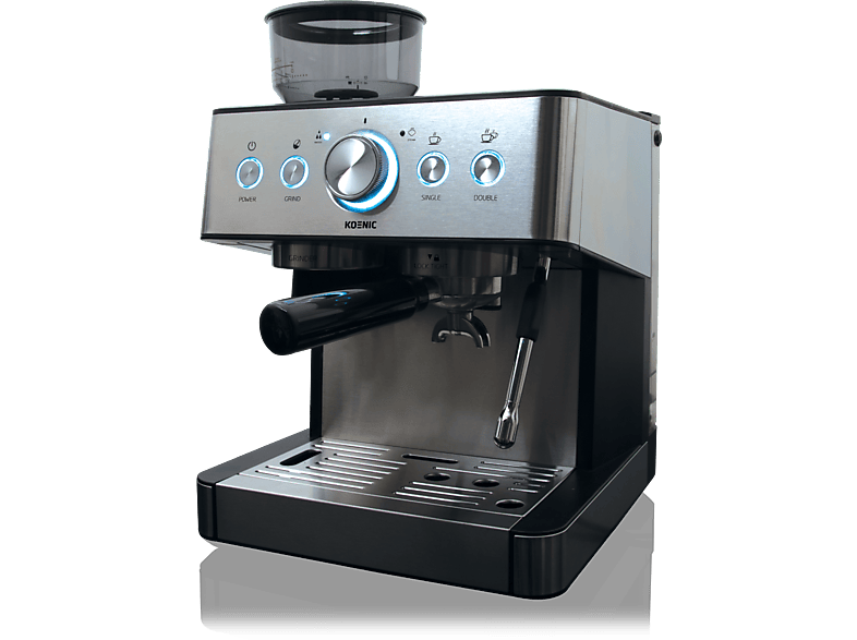 Cafetera Express KOENIC KEM 21524 M 15 bar 1650W 2 Tazas Espumador Botón Grind