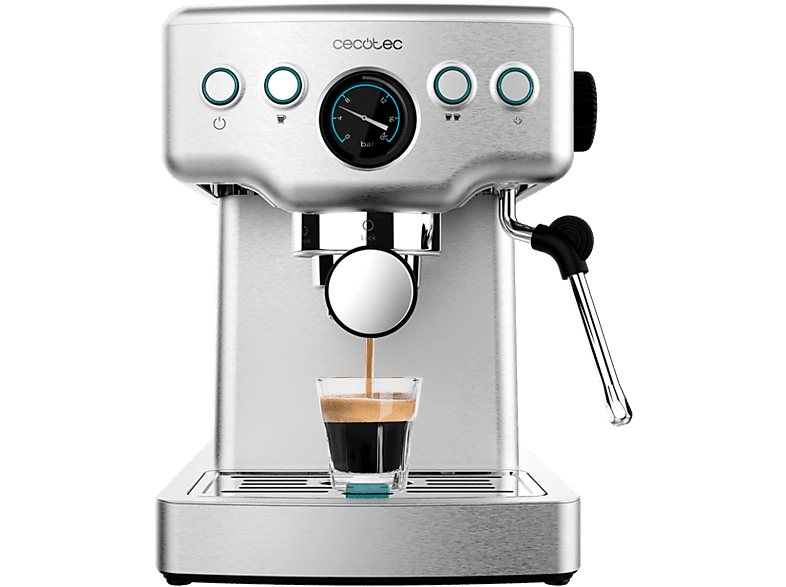 Cecotec Power Espresso 20 Barista Mini, 1.8 L, 20 Bar, 1465 W, 2 tazas, Manómetro, Thermoblock