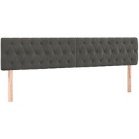 Cabeceros 2 Unidades De Terciopelo 100x7x78/88 Cm