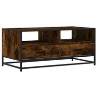 Mesa de Centro Madera Roble 100x50x45 cm - Ingeniería Metal Cfw741096