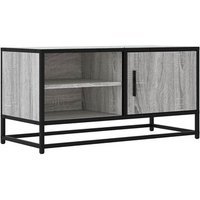Mueble de TV de Madera e Ingeniería y Metal 80x34,5x40 cm