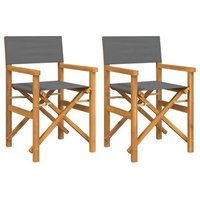 Sillas de Director Plegables de Madera Maciza Teca - CFW34659