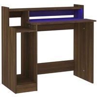 Mesa de Escritorio con LED de Madera Ingeniería 97x45x90 cm (CFW448204)