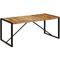 Mesa de comedor de madera maciza de mango 180x90x75 cm