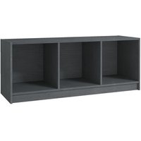 Mueble TV de Pino Macizo Gris 104x33x41 cm Mueble TV de Pino Macizo Gris 104x33x41 cm