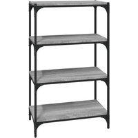 Estantería librería armario para libros de madera contrachapada y acero 60x33x100 cm Estantería librería armario para libros de madera contrachapada y acero 60x33x100 cm