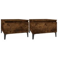 Mesas Auxiliares de Contrachapado Roble Ahumado Mesas Auxiliares de Contrachapado Roble Ahumado