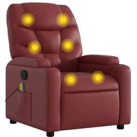 Sillón de masaje reclinable de cuero sintético Tintocfw791883