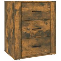 Mesita de Noche Auxiliar de Madera Contrachapada Roble Ahumado 50x36x60 Cm Cfw90258 Mesita de Noche Auxiliar de Madera Contrachapada Roble Ahumado 50x36x60 Cm Cfw90258