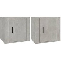Pack 2 Mesitas Auxiliares Gris Hormigón 50x39x47 Cm Cfw14325 Pack 2 Mesitas Auxiliares Gris Hormigón 50x39x47 Cm Cfw14325