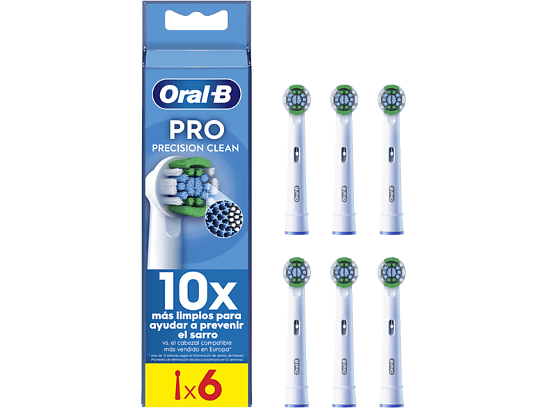 Cabezales de recambio Oral-B Pro Precision Clean Pack 6 Unidades Cabezales de recambio Oral-B Pro Precision Clean Pack 6 Unidades