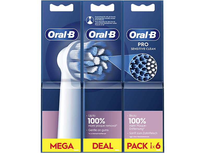 Cabezales de recambio Oral-B Pro Sensitive Clean - 6 Unidades Cabezales de recambio Oral-B Pro Sensitive Clean - 6 Unidades