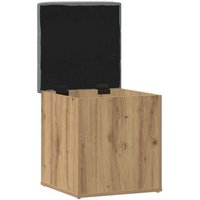 Banco de Almacenaje Interior Madera Roble 42x42x45 Cm