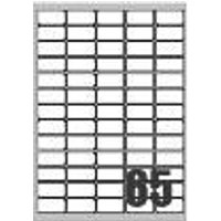 Tico Caja 100 Hojas Etiquetas Blancas De Papel 38x21.2 Mm. Con Márgenes LP4W-3821