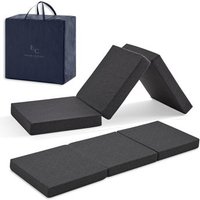 Colchón Plegable 65x195 cm Núcleo Espuma HD Funda Lavable Altura 10 cm